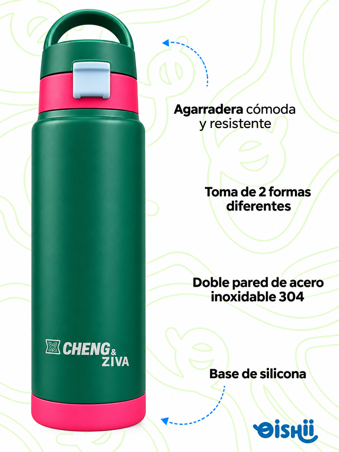 GO Verde Degrade Rosado | 710 ml