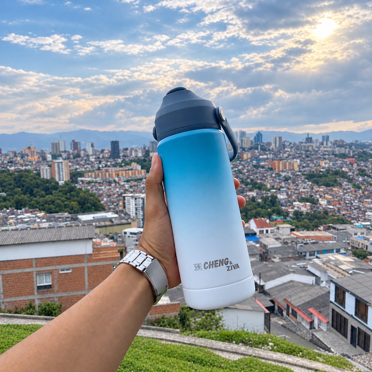 MIZU Azul Degrade Blanco | 535 ml